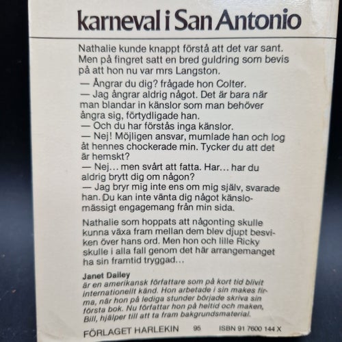 Harlekin, Karneval i San Antonio av Janet Dailey, 1981