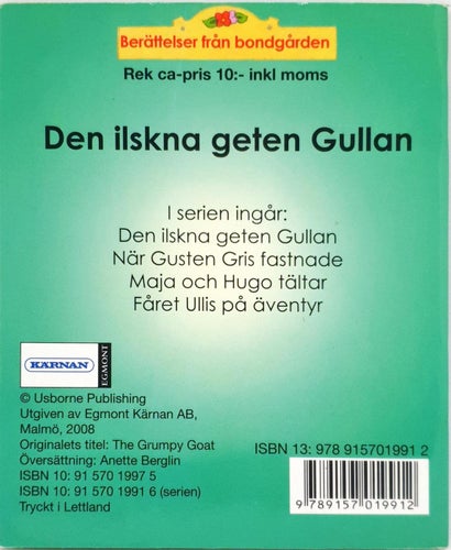 Den ilskna geten Gullan Minibok - Fri Frakt