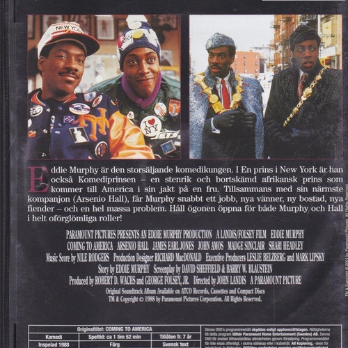 DVD / En Prins I New York / Eddie Murphy, James Earl Jones / Fint skick