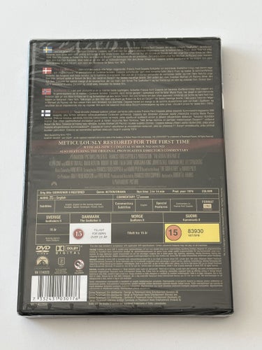 The godfather part 2 - restored (1974 av Francis Ford Coppola). Inplastad DVD