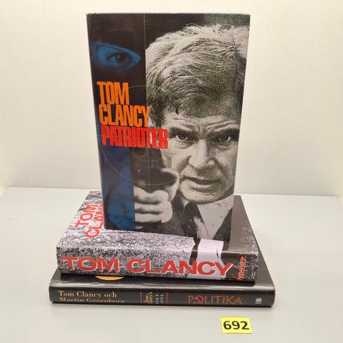 Tom Clancy x3 Bokpaket med hårdpärm - Se bilder för titlar