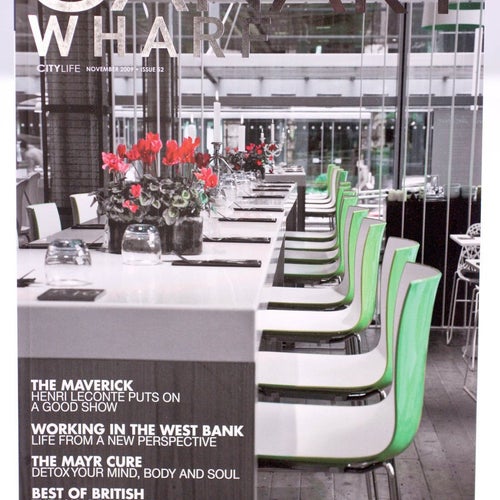 Canary Wharf Magazine November 2009-English issue-NEW-Weight 334g-FREE postage