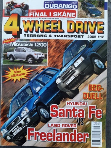 4 Wheel Drive 12 2005: Mitsubishi L200, beg Land Rover Freelander, Dodge Durango