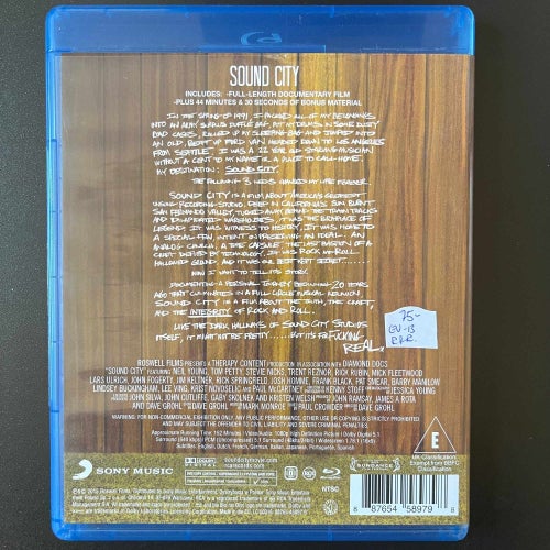 SOUND CITY. BLU-RAY. ROCK & ROLL EU -13.