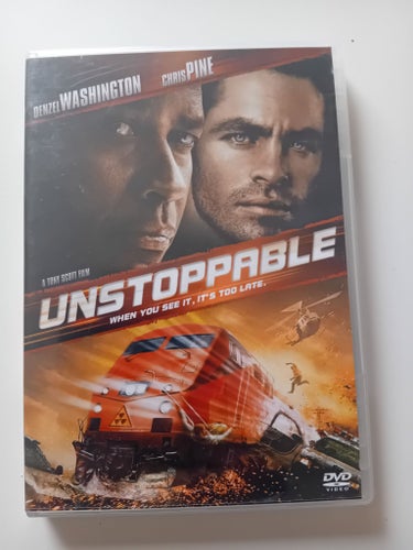 Unstoppable DVD med Denzel Washington och Chris Pine