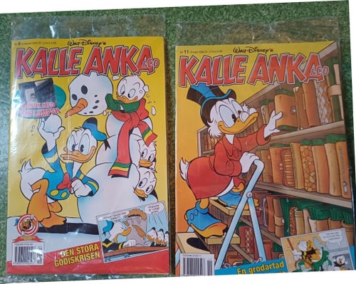 Samling av Bamse och kalle anka tidningar oanvända