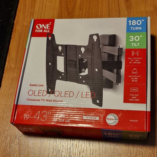 ONE FOR ALL WM4259 Universal TV Väggfäste för OLED/QLED/LED TV 19-43 tum