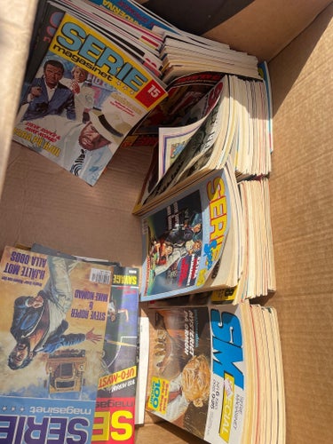 Stor samling Seriemagasinet tidningar