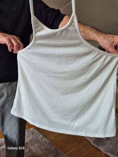 Vit halterneck top XL