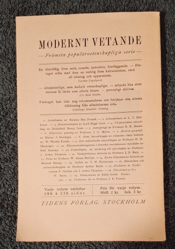 Jesu morallära och religion, 1922.