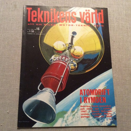 Tekknikens Värld nr 16 1963 Ford Levacar,Fiat Abarth,Luftskepp,Opel Rekord,
