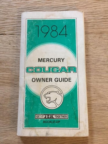 1984 Mercury Cougar Owner Guide
