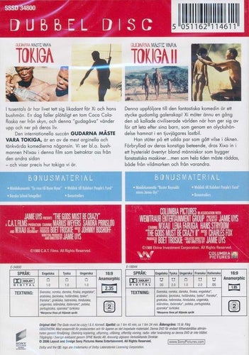 Gudarna måste vara tokiga I & II - 2 disk (1980, 1989) Jamie Uys, Marius Weyer