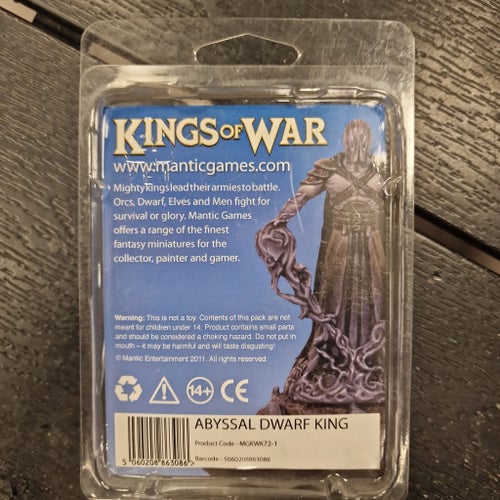 Kings of War Abyssal Dwarf King