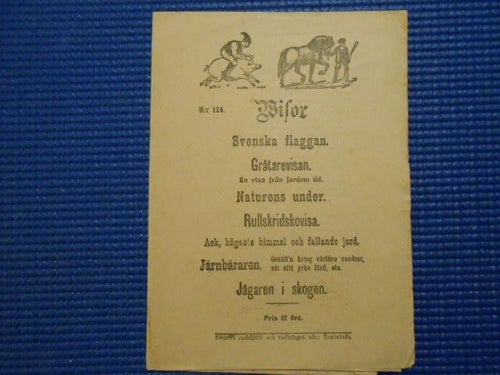 Wisor nr 125 Svenska småskrift- och visförlaget Tomteboda