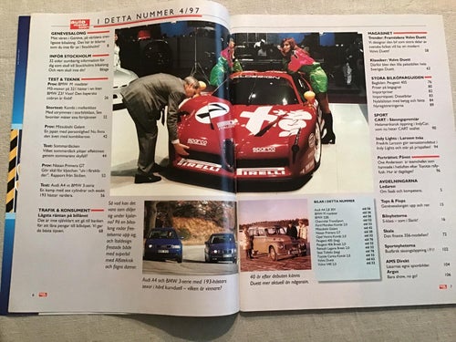 AUTO MOTOR & SPORT NR 4 1997 VOLVO DUETT 2000 talet,BMW 328i,OPEL VECTRA