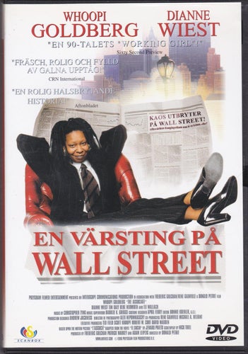 DVD / En Värsting På Wall Street / Whoopi Goldberg, Dianne Wiest / Fint skick