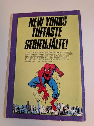 Klassiskt Marvel-möte! – Spindelmannen nr 6 (1981) – Med Straffaren!