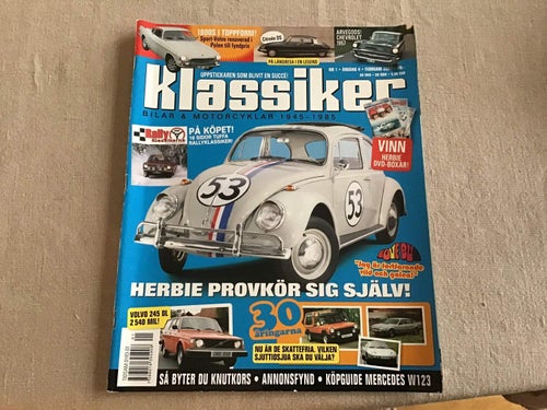 KLASSIKER NR 1 2007 HERBIE,VOLVO 245 DL,MERCEDES BENZ 200,SOLIFER MOPED,CHEVA