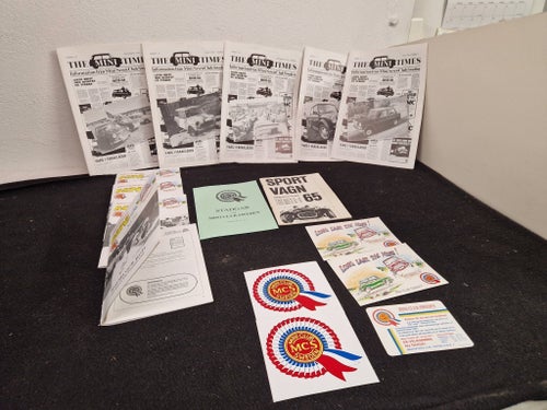 Mini Club Sweden Samling Tidningar och Dokument