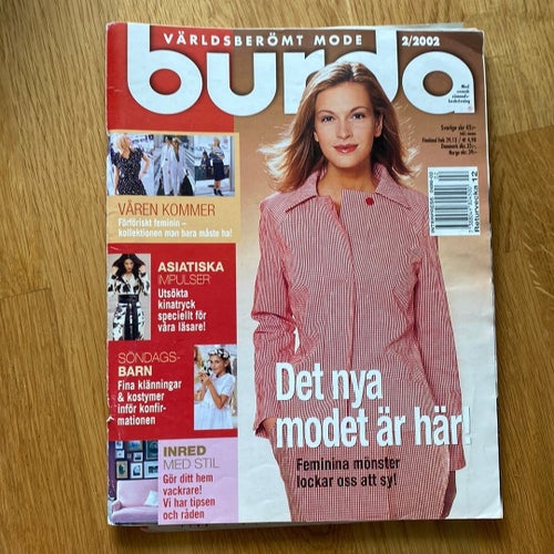 Tidningen Burda Mode nr 2/2002