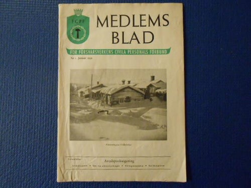 FCPF Medlemsblad nr 1 1949 Karlskronavarvet Vilhellmina Helge Palmecrantz