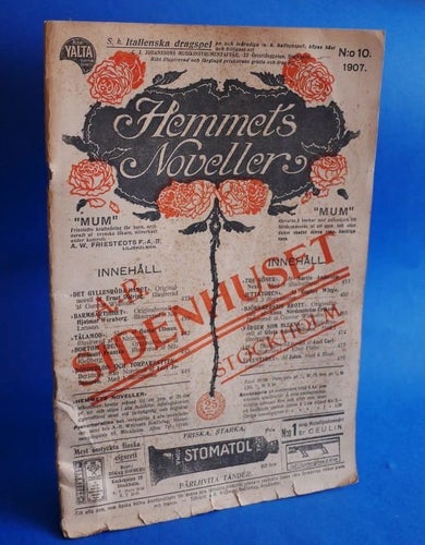 Hemmets Noveller 1907 no10. bl.a. novell av Gösta Adrian-Nilsson m.fl.