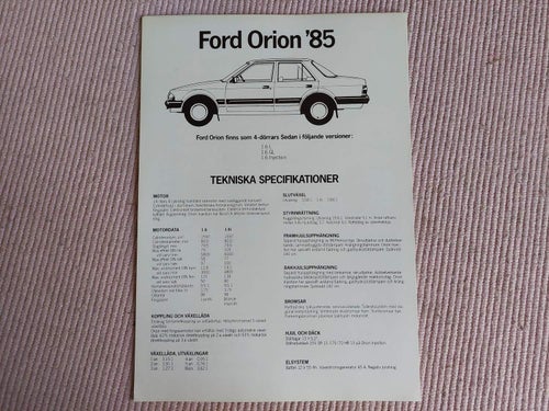 Ford Orion 1985