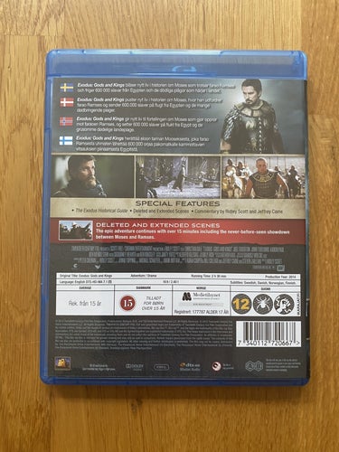Exodus: Gods and Kings - Blu-ray - 1 ÄGARE & MYCKET BRA SKICK!