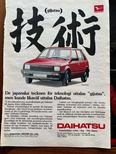 Daihatsu 1982 reklam annons