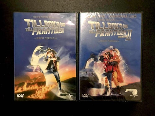 Back to the Future / Tillbaka till Framtiden 1+2 - DVD (Nyskick!+Beg) M. J Fox