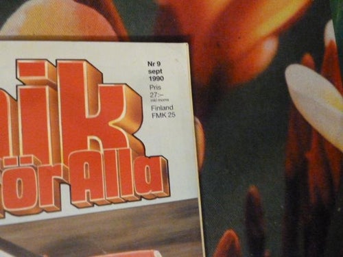 TEKNIK FÖR ALLA, NR 9-1990, TIDNING