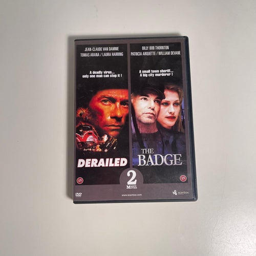 DVD - 2 in 1. Derailed + the Badge. Jean-Claude van Damme Billy bob Thornton