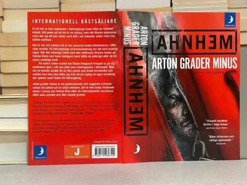 Arton grader minus av Stefan Ahnhem, bok, Very good plus