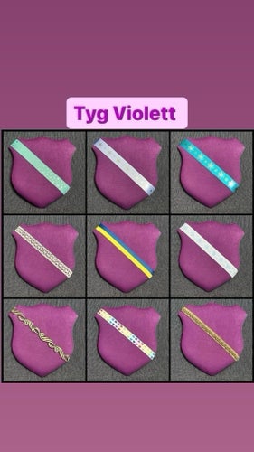 Märkestavla för simmärken/smycken violett /Frost satin