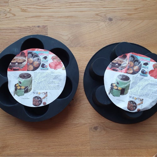 2 st Silikonformar muffinsformar för Airfryer