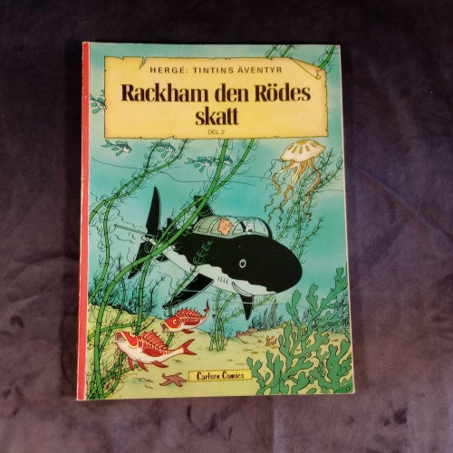 Tintins äventyr "Rackham den Rödes skatt, del 2" av Herge