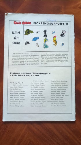 Kalle Anka & C:o, Walt Disney's, 1958