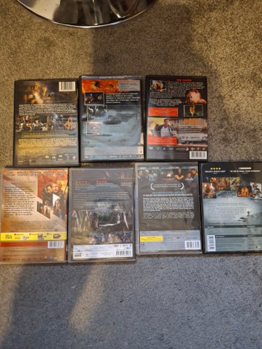 DVD-filmer: Indiana Jones, The Recruit, Die Hard, Speed, The A-Team, Black