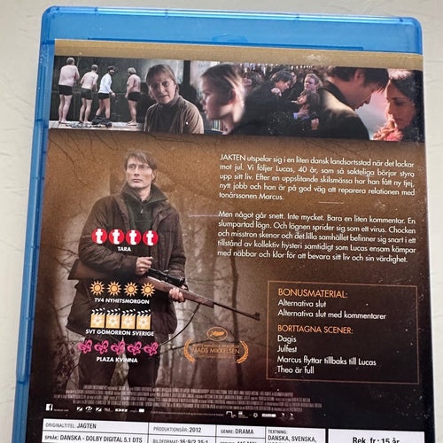 Thomas Vinterbergs film Jakten på Blu-ray, få kvar med svensk text