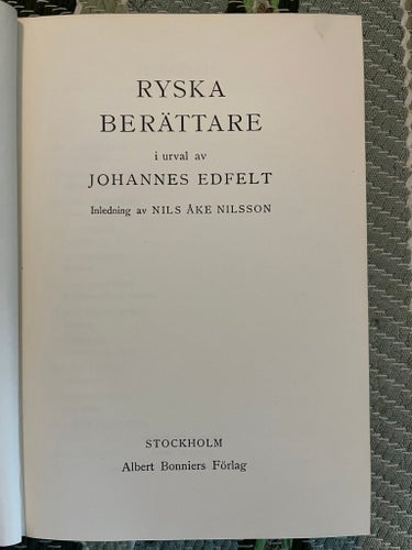 Ryska Berättare av Johannes Edfelt, 1949