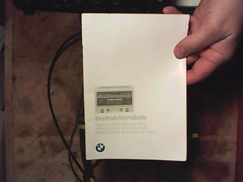 BMW 523, E39, 1996, instruktionsbok för stereo