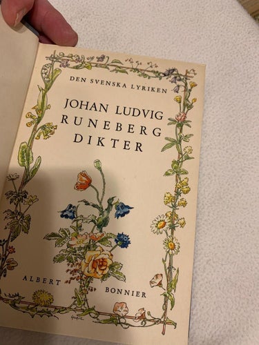 Johan Ludvig Runeberg dikter - urval av Olof Lagerkrantz