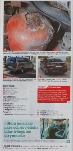 Vi Bilägare 8 2019: Toyota Camry, Volvo V60 T8, Subaru Forester, beg Seat Leon
