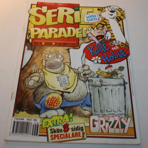 Serieparaden - 1992 - NR 6 med Grizzly bilaga.