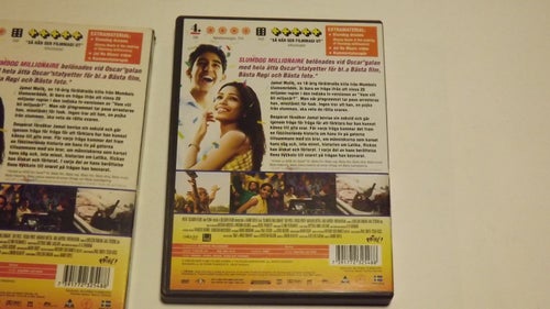 SLUMDOG MILLIONAIRE - vem vill bll miljonär - DVD - vinnare av 8 Oscar