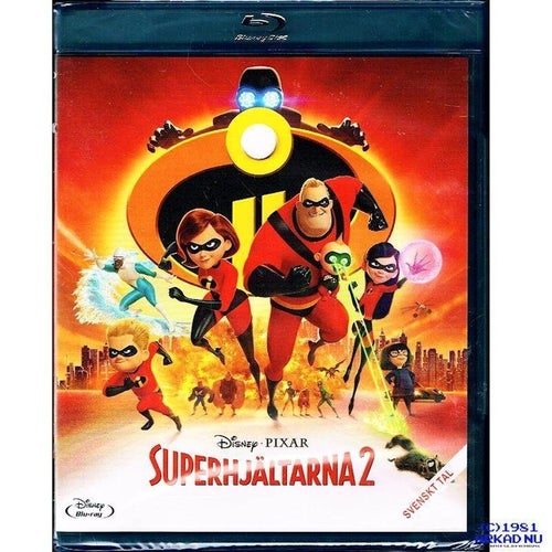 DISNEY PIXAR SUPERHJÄLTAR 2 BLU-RAY NY INPLASTAD