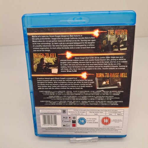Steven Seagal x3 - Blu-ray box, Ingen text, Fint skick
