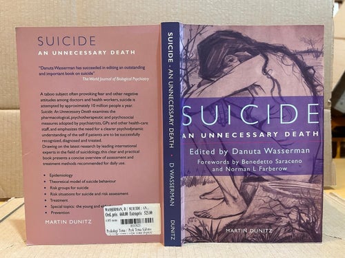 Suicide an unnecessary death av Danuta Wasserman, bok, Very fine plus