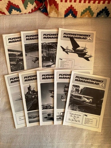 Nästan hel årgång av Flyghistoriskt Månadsblad, 1988